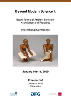 Beyond Modern Science I: January 9 to 11, 2020 - Basic Terms of Ancient Scholarly - Uni Mainz