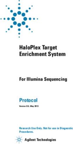 HALOPLEX TARGET ENRICHMENT SYSTEM - PROTOCOL FOR ILLUMINA SEQUENCING