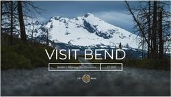 VISIT BEND FY 2021 Business + Marketing Plan Presentation - City of Bend