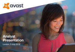 Analyst Presentation London, 5 July 2018 - Avast PLC