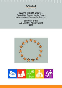 Power Plants 2020+ Power Plant Options for the Future and the Related Demand for Research Statement of the VGB Scientific Advisory Board 2010 ...