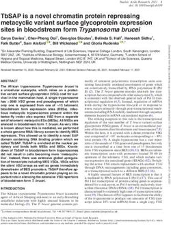 TBSAP IS A NOVEL CHROMATIN PROTEIN REPRESSING METACYCLIC VARIANT SURFACE GLYCOPROTEIN EXPRESSION SITES IN BLOODSTREAM FORM TRYPANOSOMABRUCEI