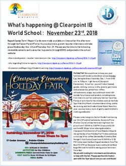 What's happening @ Clearpoint IB World School : November 23rd, 2018 - LBPSB