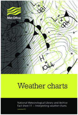 Weather charts National Meteorological Library and Archive Fact sheet 11 - Interpreting weather charts