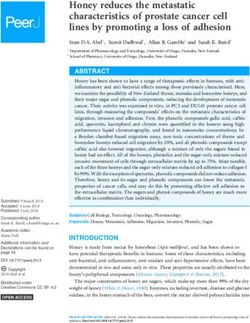 Honey reduces the metastatic characteristics of prostate cancer cell lines by promoting a loss of adhesion - PeerJ