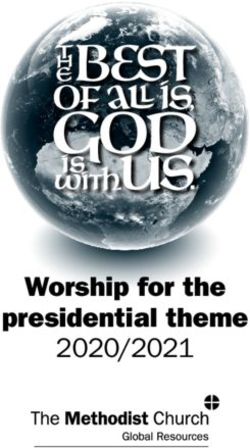 Worship for the presidential theme 2020/2021 - The Methodist ...