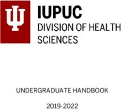 UNDERGRADUATE HANDBOOK 2019-2022 - IUPUC