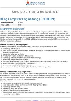 BEng Computer Engineering (12130009) - University of Pretoria