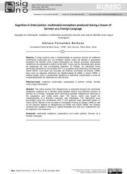 Adriana Fernandes Barbosa - Cognition in (inter)action: multimodal metaphors produced during a lesson of German as a Foreign Language