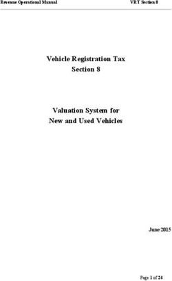 Vehicle Registration Tax Valuation System for New and Used Vehicles - June 2015