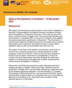 State of the Epidemic in Scotland - 12 November 2021 - The ...