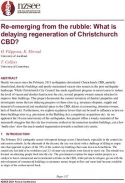 Re-emerging from the rubble: What is delaying regeneration of Christchurch - CBD? - NZSEE ...