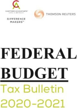 FEDERAL BUDGET Tax Bulletin 2020-2021 - Business Services, Specialist ...