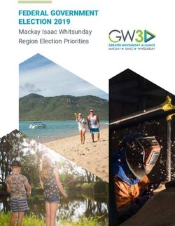 FEDERAL GOVERNMENT ELECTION 2019 - Mackay Isaac Whitsunday Region Election Priorities - Greater Whitsunday Alliance