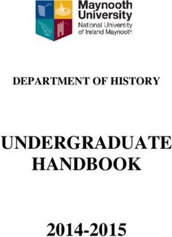 UNDERGRADUATE HANDBOOK 2014-2015 - DEPARTMENT OF HISTORY