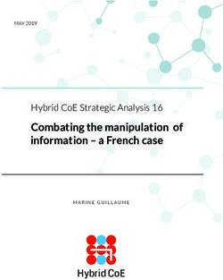 HYBRID COE - COMBATING THE MANIPULATION OF INFORMATION - A FRENCH CASE HYBRID COE STRATEGIC ANALYSIS 16
