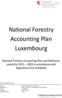 National Forestry Accounting Plan Luxembourg