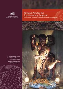 Taiwan's Aim for the Top University Program - Innovation, internationalisation and opportunity unity