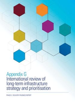 Appendix G International review of long-term infrastructure strategy and prioritisation - PHASE 2: DELIVERY FINDINGS REPORT - Infrastructure ...