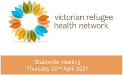 Statewide meeting Thursday 22nd April 2021 - Victorian ...