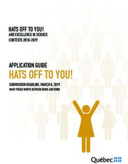HATS OFF TO YOU! APPLICATION GUIDE - HATS OFF TO YOU ! AND EXCELLENCE IN SCIENCE CONTESTS 2018-2019 - CNRS
