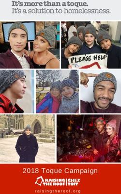 2018 Toque Campaign - Raising the Roof