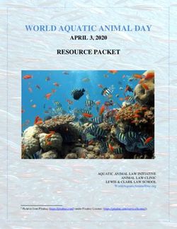 WORLD AQUATIC ANIMAL DAY - APRIL 3, 2020 - Lewis ...