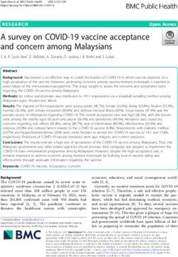 A survey on COVID-19 vaccine acceptance and concern among Malaysians