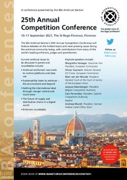 25th Annual Competition Conference - 10-11 September 2021, The St Regis Florence, Florence - International Bar ...