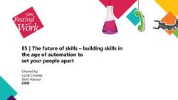 E5 | The future of skills - building skills in the age of automation to set your people apart - CIPD - CIPD Festival of Work