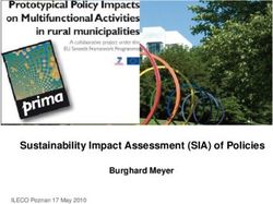 Sustainability Impact Assessment (SIA) of Policies - Burghard Meyer ILECO Poznan 17 May 2010