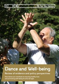 Dance and Well-being - Fit for the Future - European Dancehouse Network