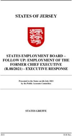 STATES OF JERSEY STATES EMPLOYMENT BOARD - FOLLOW UP: EMPLOYMENT OF THE FORMER CHIEF EXECUTIVE (R.88/2021) - EXECUTIVE RESPONSE