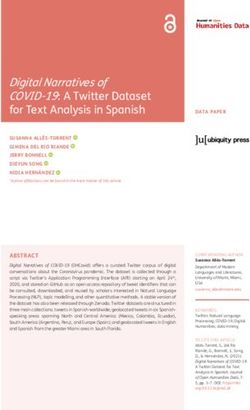 Digital Narratives of COVID-19: A Twitter Dataset for Text Analysis in Spanish - Journal of ...