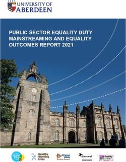 PUBLIC SECTOR EQUALITY DUTY MAINSTREAMING AND EQUALITY OUTCOMES REPORT 2021