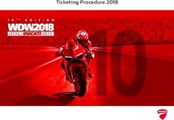 Ticketing Procedure 2018 - Ducati Club Nederland