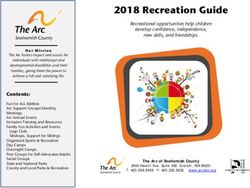 2018 Recreation Guide - The Arc of Snohomish County
