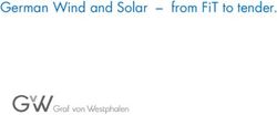 GERMAN WIND AND SOLAR - FROM FIT TO TENDER - GVW GRAF VON ...