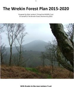 The Wrekin Forest Plan 2015-2020 - With thanks to the Jean Jackson Trust - Telford & Wrekin Council