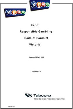 Keno Responsible Gambling Code of Conduct