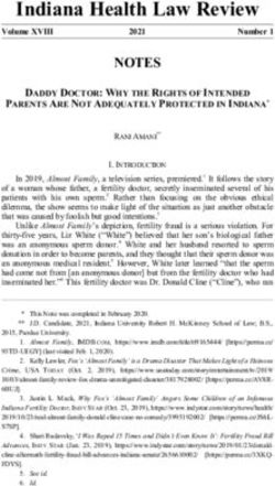 INDIANA HEALTH LAW REVIEW - IU ROBERT H. MCKINNEY SCHOOL OF ...