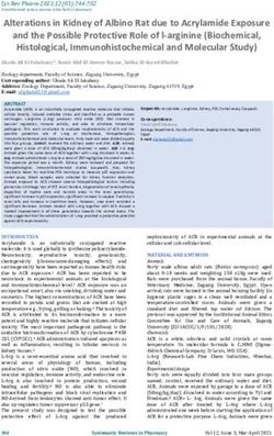 Alterations in Kidney of Albino Rat due to Acrylamide Exposure and the Possible Protective Role of l-arginine Biochemical, Histological ...