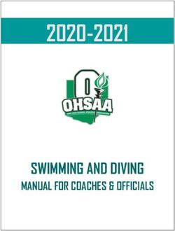 2020-2021 SWIMMING AND DIVING MANUAL FOR COACHES & OFFICIALS - NET