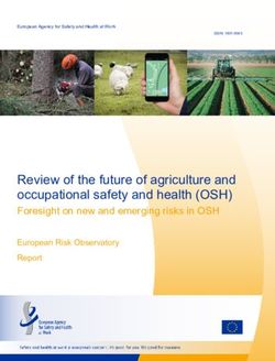 Review of the future of agriculture and occupational safety and health (OSH) - EU-OSHA