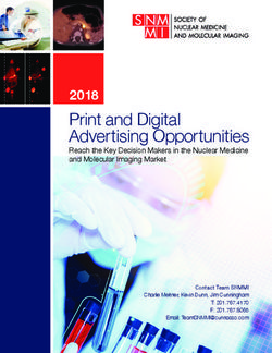 Print and Digital Advertising Opportunities - 2018 Reach the Key Decision Makers in the Nuclear Medicine and Molecular Imaging Market