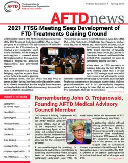 2021 FTSG Meeting Sees Development of FTD Treatments Gaining Ground