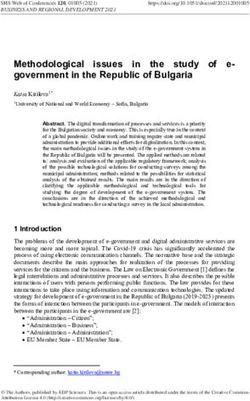 Government in the Republic of Bulgaria - SHS Web of ...