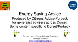 Energy Saving Advice Produced by Citizens Advice Purbeck for generalist advisers across Dorset. Some content specific to Dorset/Purbeck