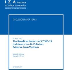 The Beneficial Impacts of COVID-19 Lockdowns on Air Pollution: Evidence from Vietnam - IZA DP No. 13651 SEPTEMBER 2020